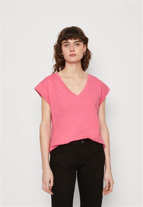 Ecoalf RENNES WOMAN - Basic T-shirt - gardenia/pink - Zalando.ie