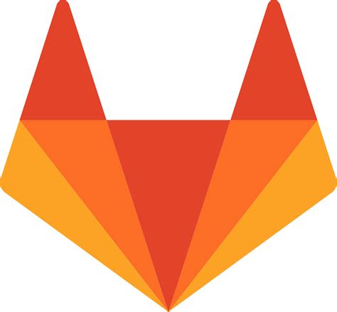 GitLab logo in transparent PNG and vectorized SVG formats