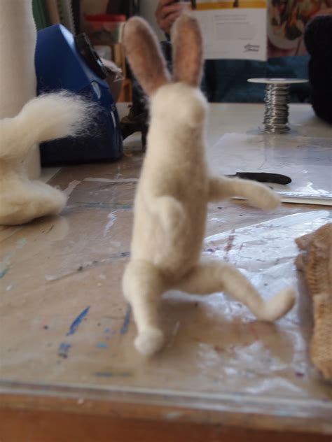 Kaaren's Art and Author Blog: Creating a Needle Felted Rabbit