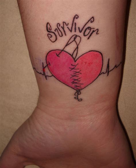 heart attack survivor tattoo - humorousestuary