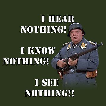 "Sgt Schultz Hogan's Heroes" T-shirt by WolfAndOak | Redbubble