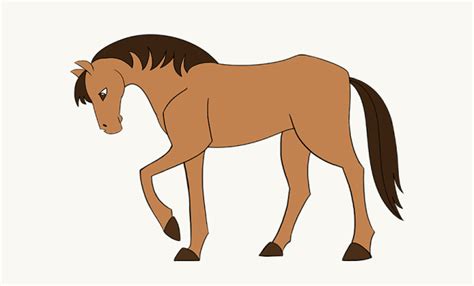 How To Draw A Horse For Kids Horse Drawing For Kids