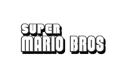 HD Super Mario Bros Logo by Turret3471 on DeviantArt