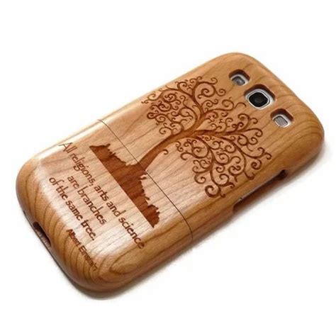 Text Printed Wood Engraved Phone Case at Rs 250 in Pondicherry | ID ...