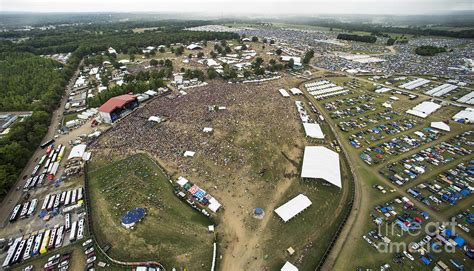 Bonnaroo Music Festival Aerial Photo Photograph by David Oppenheimer