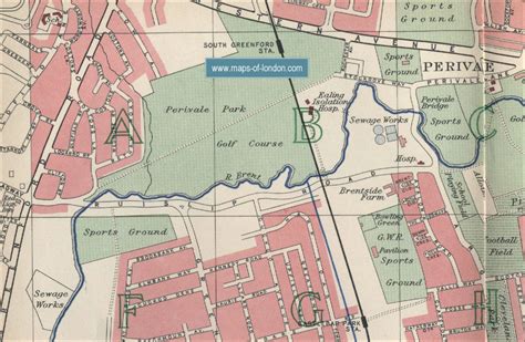 Map of Ealing, London