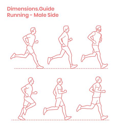 Running Side - Male | Running illustration, Running pose, Running drawing