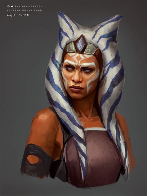 Rosario Dawson as Ahsoka Tano by Astor Alexander : StarWars