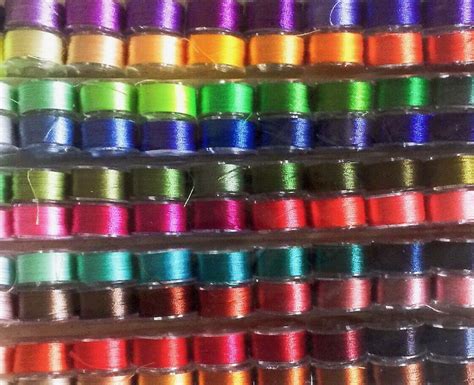 60 Color Prewound Embroidery Bobbins Embroidery Thread Bobbins