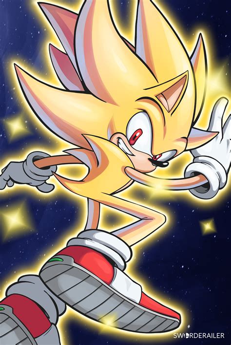 Super Sonic Sonic the Hedgehog Poster - Etsy