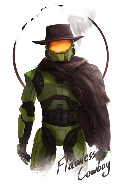 'Flawless Cowboy' - Halo T-shirt design by QeNos on DeviantArt