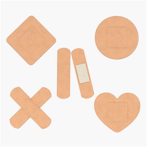 Band Aids Collection 3D Model $39 - .3ds .obj .max .c4d .ma - Free3D