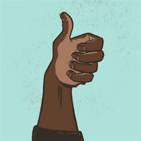 Thumbs Up Brown Hand GIF | GIFDB.com