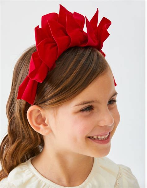 Abel & Lula Girls Red Suede Lace Headband | HONEYPIEKIDS | Kids Boutique Clothing Suede Lace ...