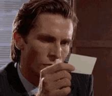 Patrick Bateman Business Card Gif