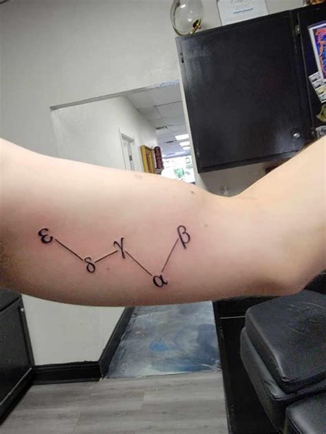 Cassiopeia Constellation Tattoo