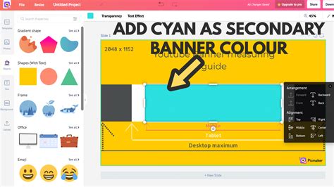 How To Design a YouTube Banner of 2048x1152 pixels - Picmaker