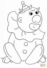Silly Clown coloring Page  Free Printable Coloring Pages sketch template