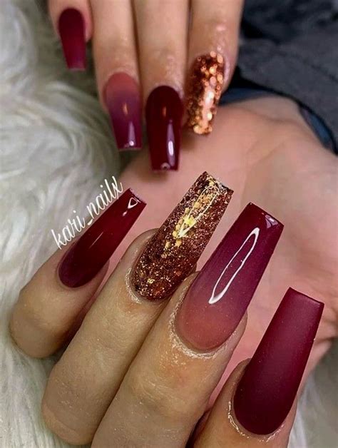 Pin on Burgundy Nails