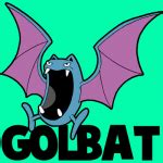 How to Draw Golbat from Pokemon with Step by Step Drawing Tutorial for Kids – How to Draw Step ...