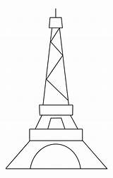 Printable Easy Eiffel Tower coloring Page  Download Print Or Color sketch template