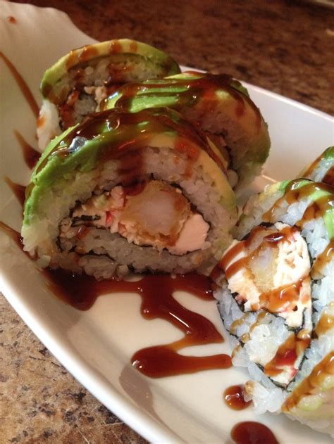 American Dream Sushi roll...turned out perfect! | Food, Appetizer bites ...