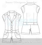 Fashion Sketches- Pants Template 025 - Designers Nexus