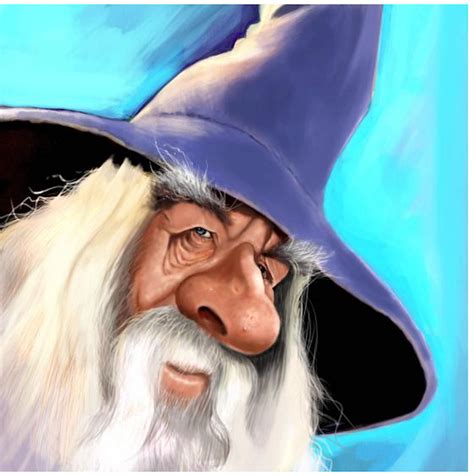 Ian McKellen as Gandalf Caricature by du-har on DeviantArt