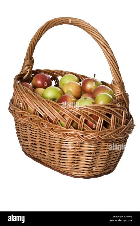 Basket full of apples Stock Photo - Alamy