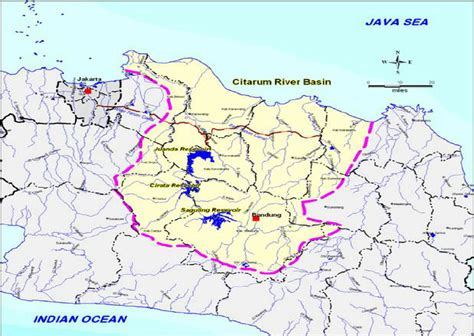 Location of Citarum river basin | Download Scientific Diagram