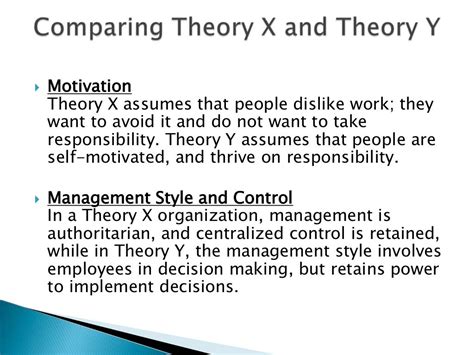 X and y theory presentation