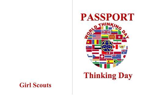 Thinking Day Passport Activity | World thinking day, Girl scouts, Free printable activities