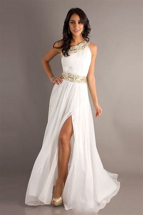 Long White Formal Gown | knittingaid.com