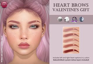 Heart Brows (Valentine's Gift) | for Catwa, LeLutka, LAQ Ome… | Flickr