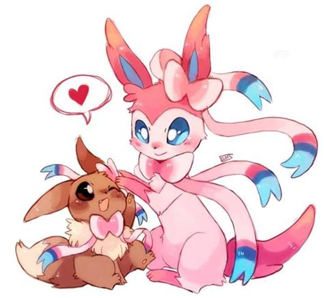 Sylveon and Eevee | Pokémon desenho, Coisas de pokemon, Pokemon fofo