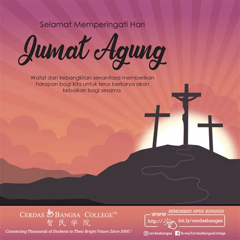 Selamat Memperingati Hari Jumat Agung — Cerdas Bangsa College