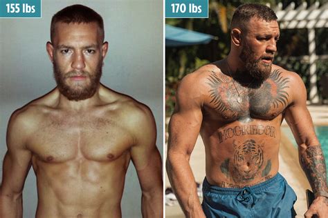 Conor McGregor shows off incredible body transformation from 'Young ...