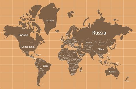 A4 World Map Printable