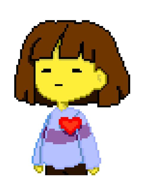 This is Sanboxed frisk! | Undertale pixel art, Pixel art, Pixel drawing