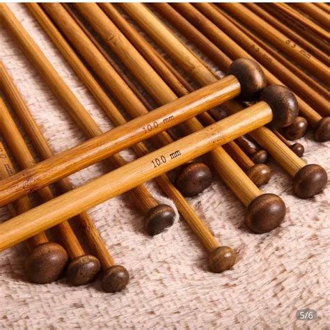 Quality Bamboo Knitting Needles Sizes 3 10mm 35cm Eco Vegan - Etsy UK