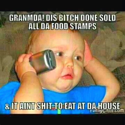 No more food stamps!!! Ha ha ha | Funny pictures for kids, Things kids say, Funny babies