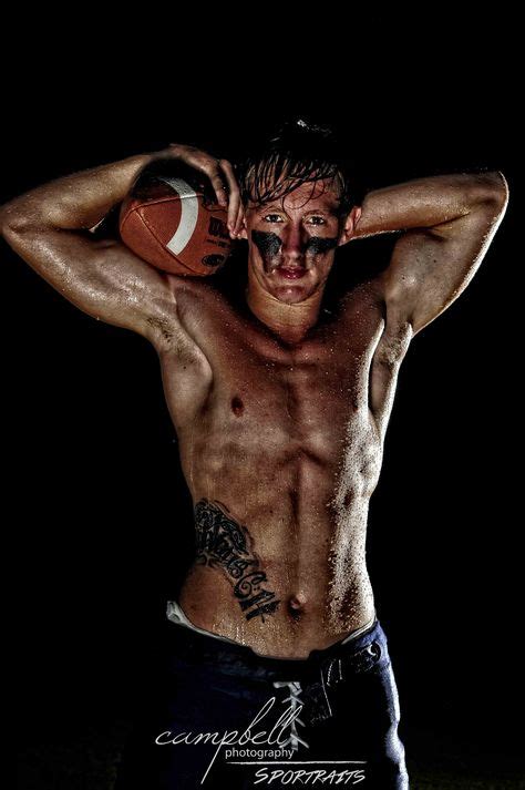 high school football, Senior boys, Senior, athlete, football portrait, shirtless football ...