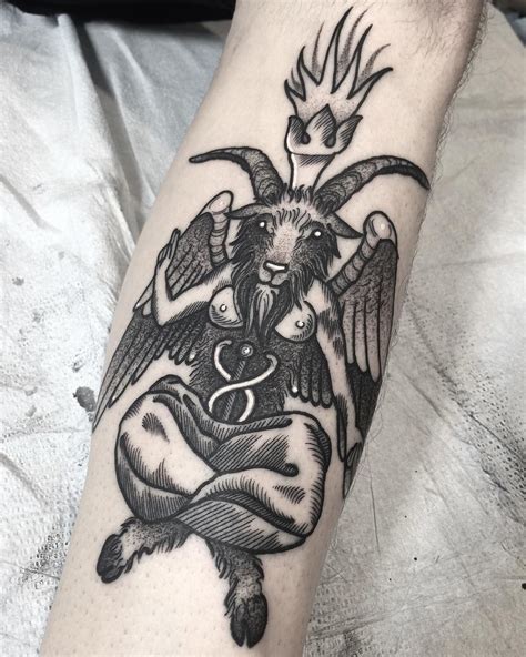 Baphomet by Shawn X (@ shawntriple6) #shawntriple6 #unbreakabletattoo # ...