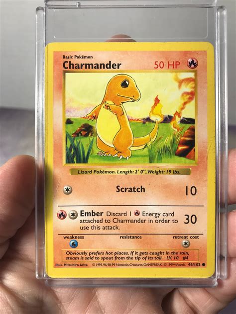 Pokemon Charmander Base Set 46/102 Original 1995 Rare plandetransformacion.unirioja.es