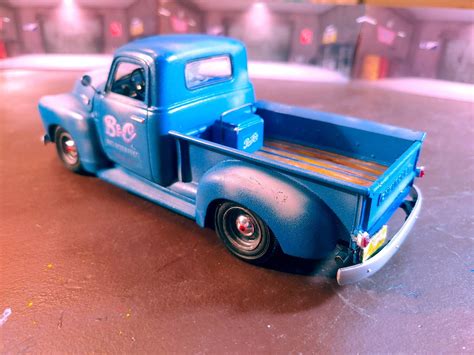 AMT ERTL 1:25 1:24 1950 Chevy Pickup Cream Medium Built Model #8288EOU ...