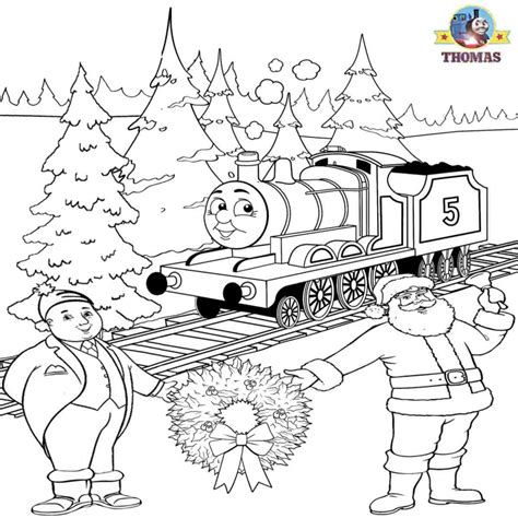 Christmas Train Coloring Pages Free - Lautigamu