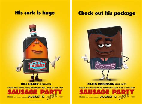 The Ratscape Archives — Character posters for film, Sausage Party (2016)