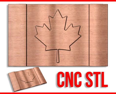 CNC Canadian Flag Pattern 3D Design for Your CNC Router / Stl File - Etsy