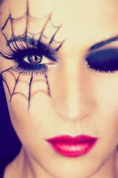 18 Spiderweb-Themed Makeup Ideas That Will Turn Heads on Halloween ...