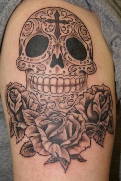 Sugar skull & roses tattoo by Southside Tattoo & Piercing, via Flickr ...